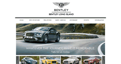 Desktop Screenshot of bentleylongisland.com